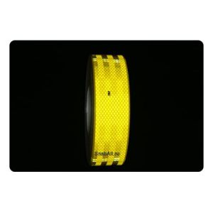 Желтая «алмазная» светоотражающая лента 3М